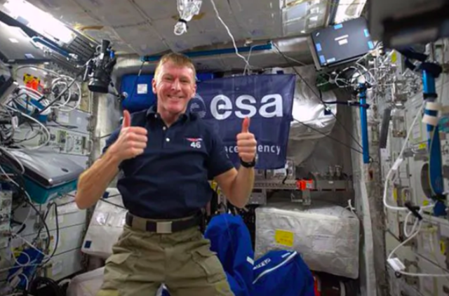 Tim Peake im Weltall