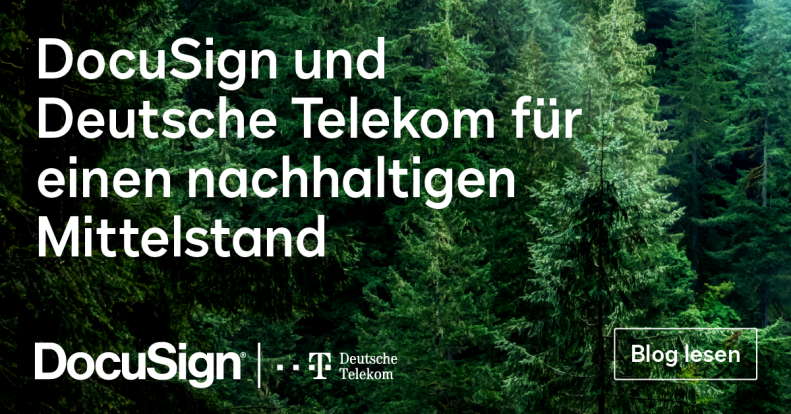 Nachhaltigkeit und DocuSign - Deutscher Mittelstand